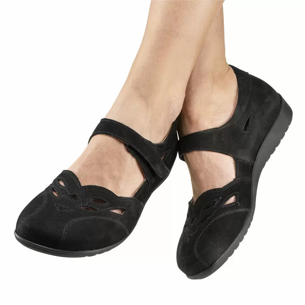 DAMEN - Spangenballerina JULE schwarz