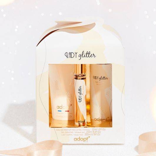 Lady glitter Coffret chalet eau de parfum 30 ml + gel douche + lait corps