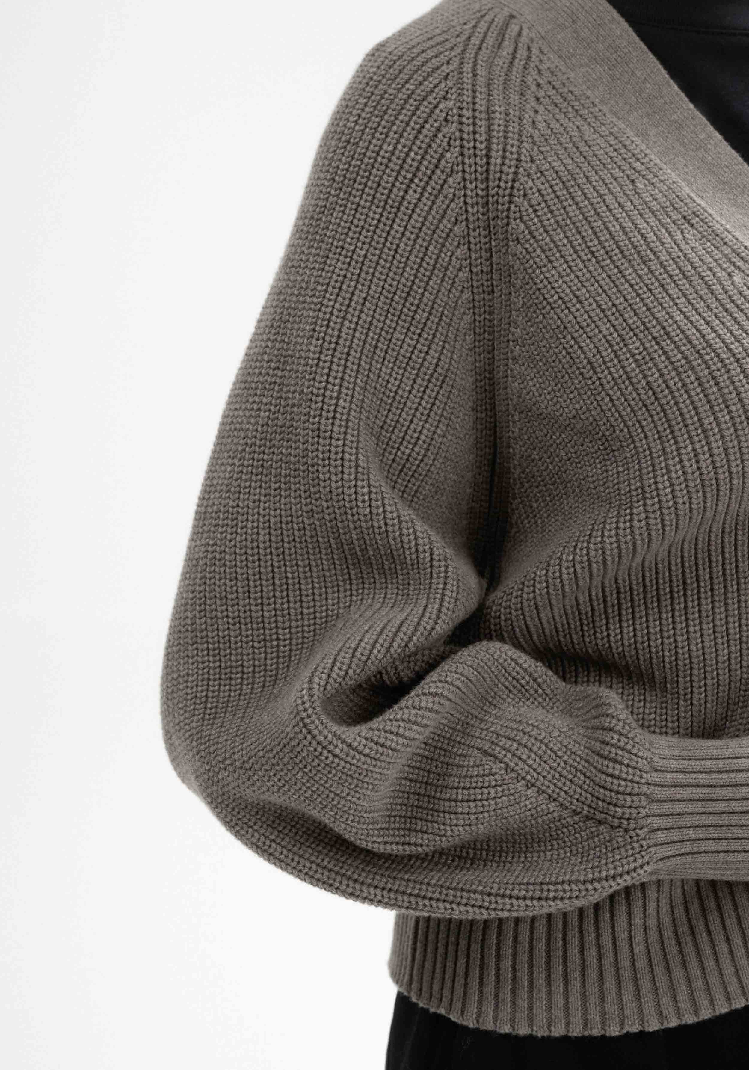 Mela Rippstrick Cardigan Bhuma Bear Melange