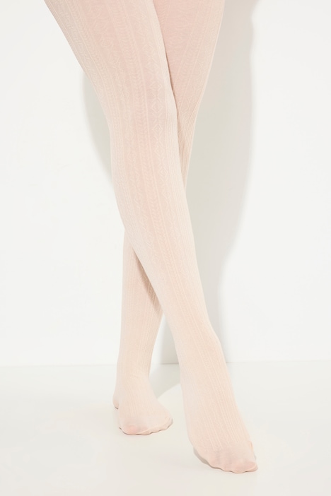 Strickstrumpfhose, modisches Zopfmuster, warm