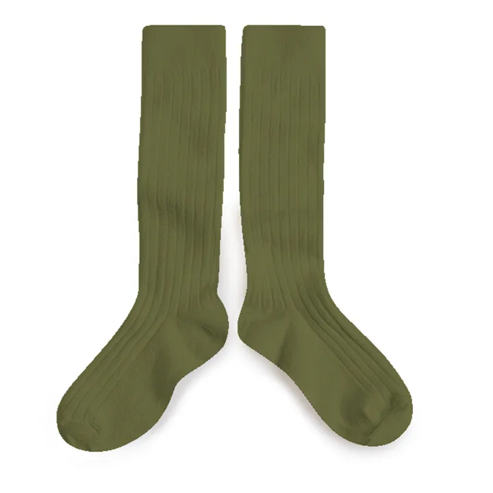 Collégien Chaussettes La Haute | Vert olive