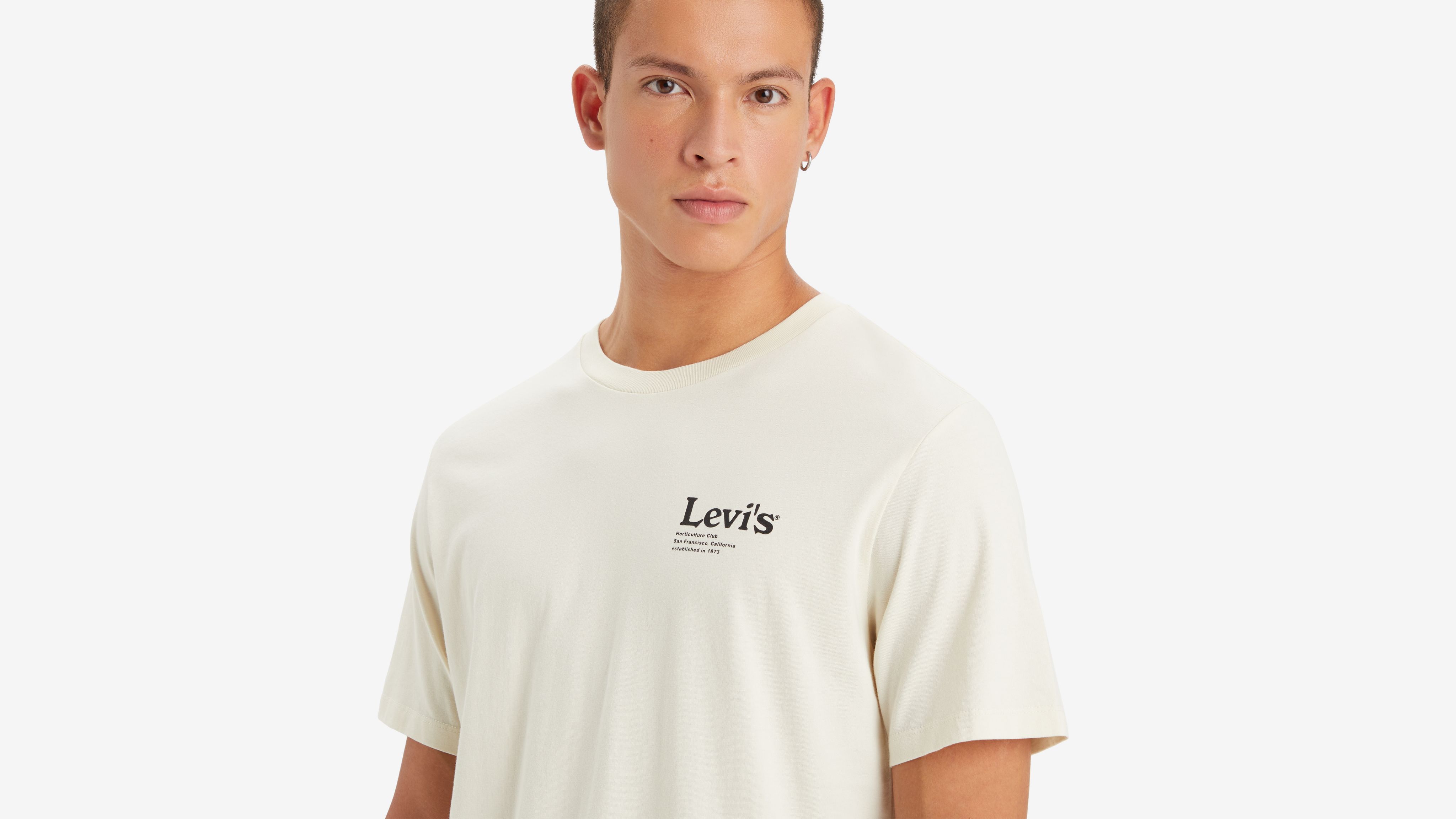 T-shirt graphique Classic - Levi Cactus Oatmeal - Blanc