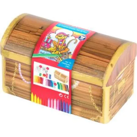 Faber-Castell Filzstifte Connector in Schatztruhe, 33er