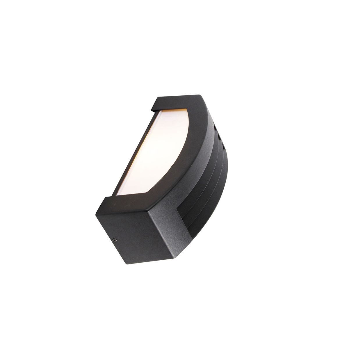 Smart buiten wandlamp zwart IP44 incl. Wifi A60 - Hurricane