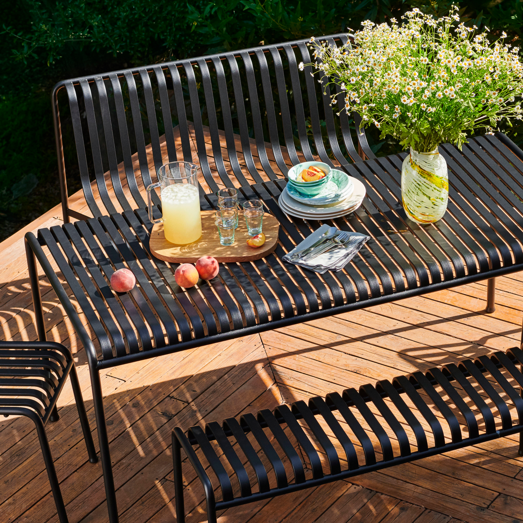 Tuintafel Palissade 170x90 antraciet