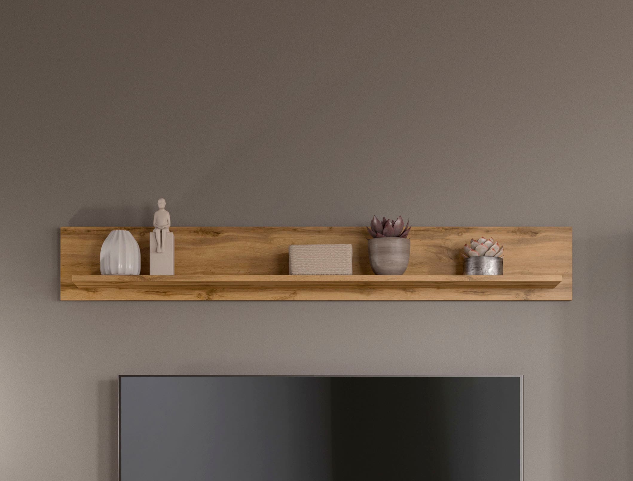 INOSIGN Wandboard »Aosta, Breite 140 cm, in verschiedenen Farabausführungen« 1 Ablageboden, Wohnzimmer, Regal, Wandregal, Ablageboard
