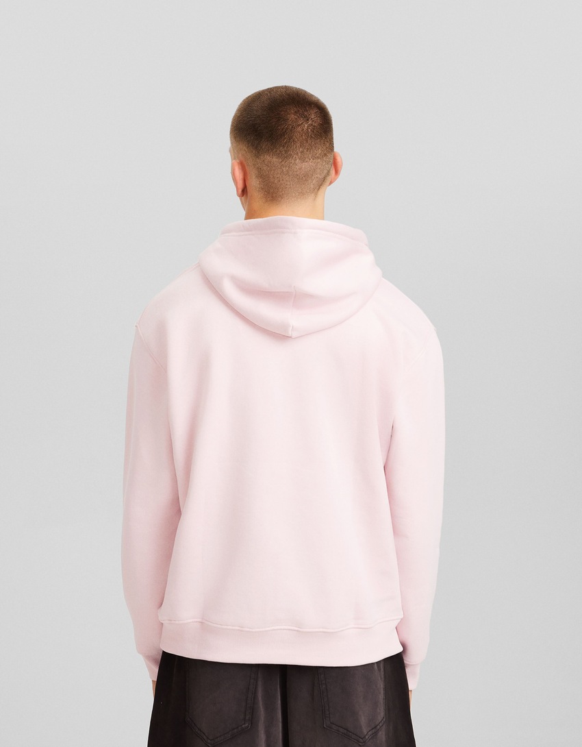 Moletom com capuz estampado