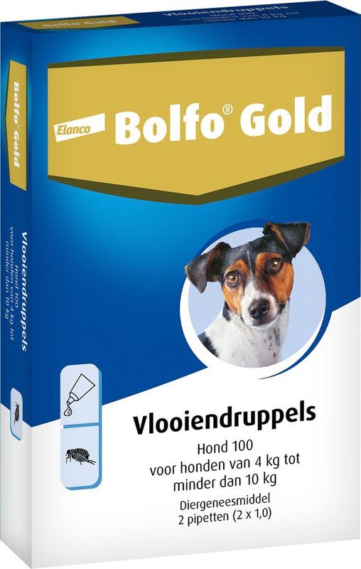 Bolfo Gold Hond Vlooiendruppels - 100 2 PIPET