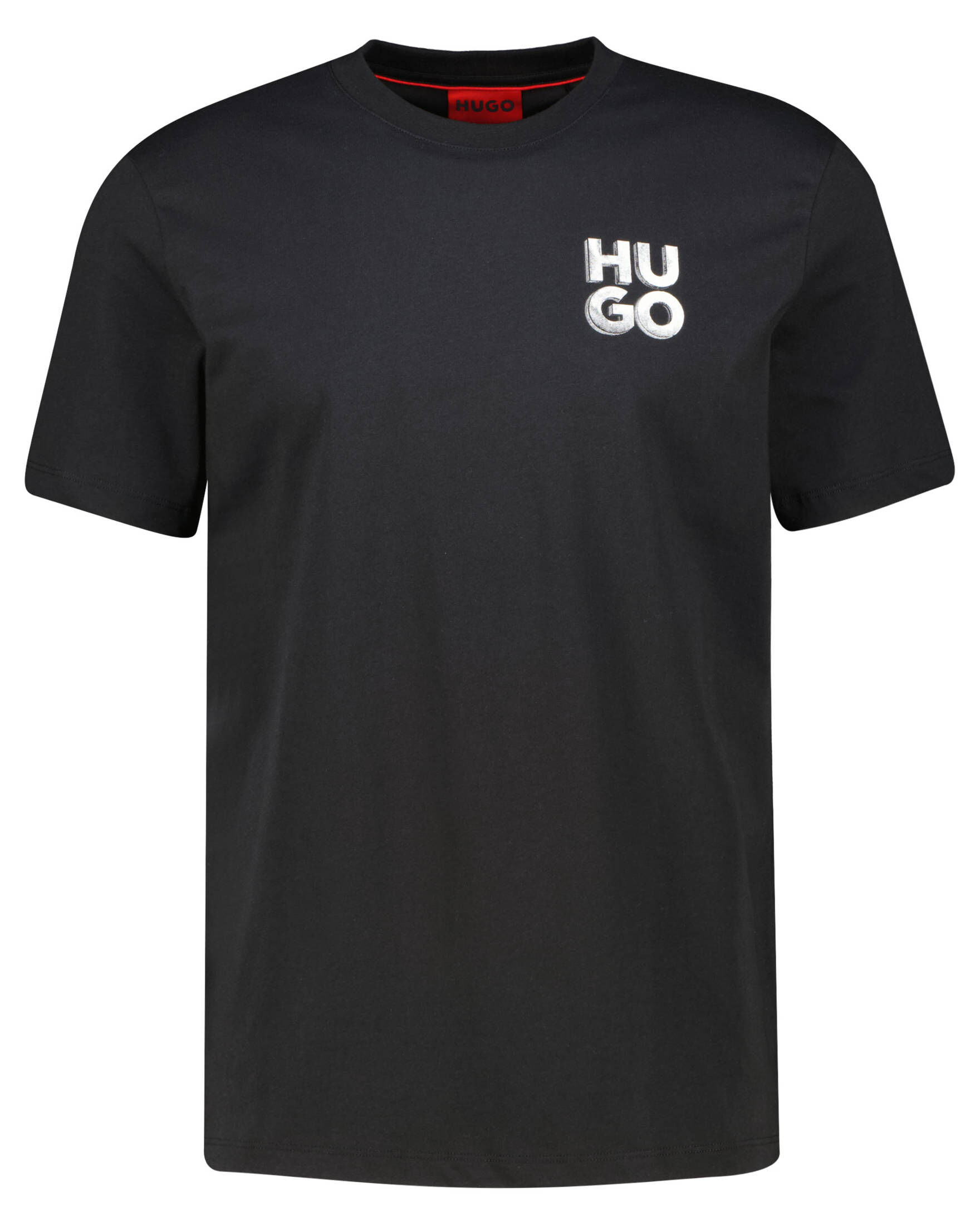 HUGO| Herren T-Shirt DETZINGTON mit reflektierendem Logo Regular Fit