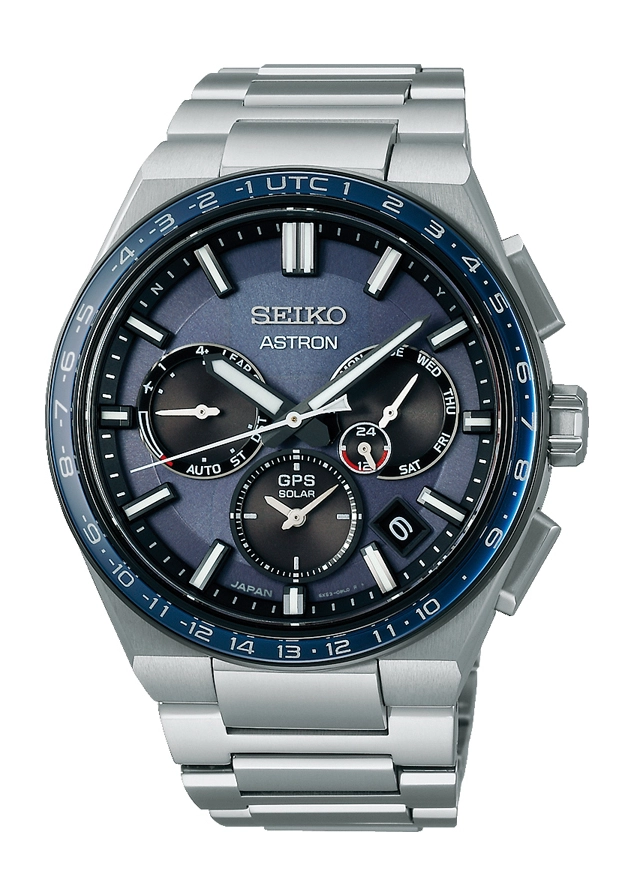 Seiko Astron GPS Solar Herrenuhr Blau SSH109J1