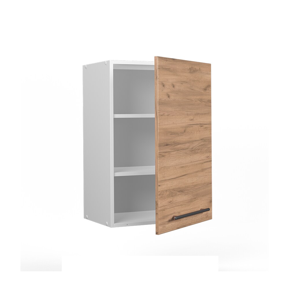 Vicco Hängeschrank Küchenschrank Küchenmöbel Fame-Line Weiß Eiche modern 50 cm Küche Einbauküche Hängeschrank Drehtür Einlegeboden Küchenzeile