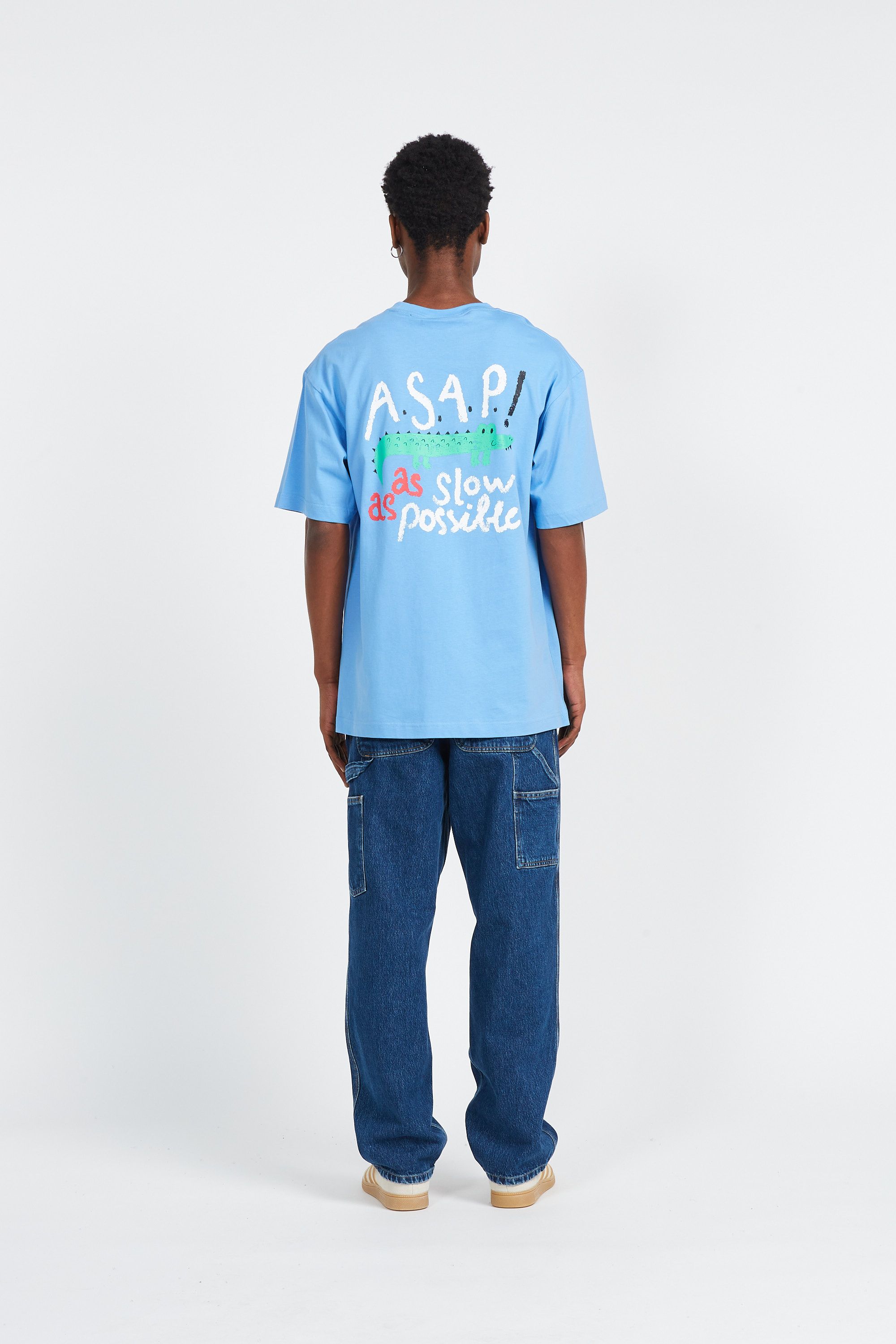 CARHARTT WIP jean Single Knee Bleu