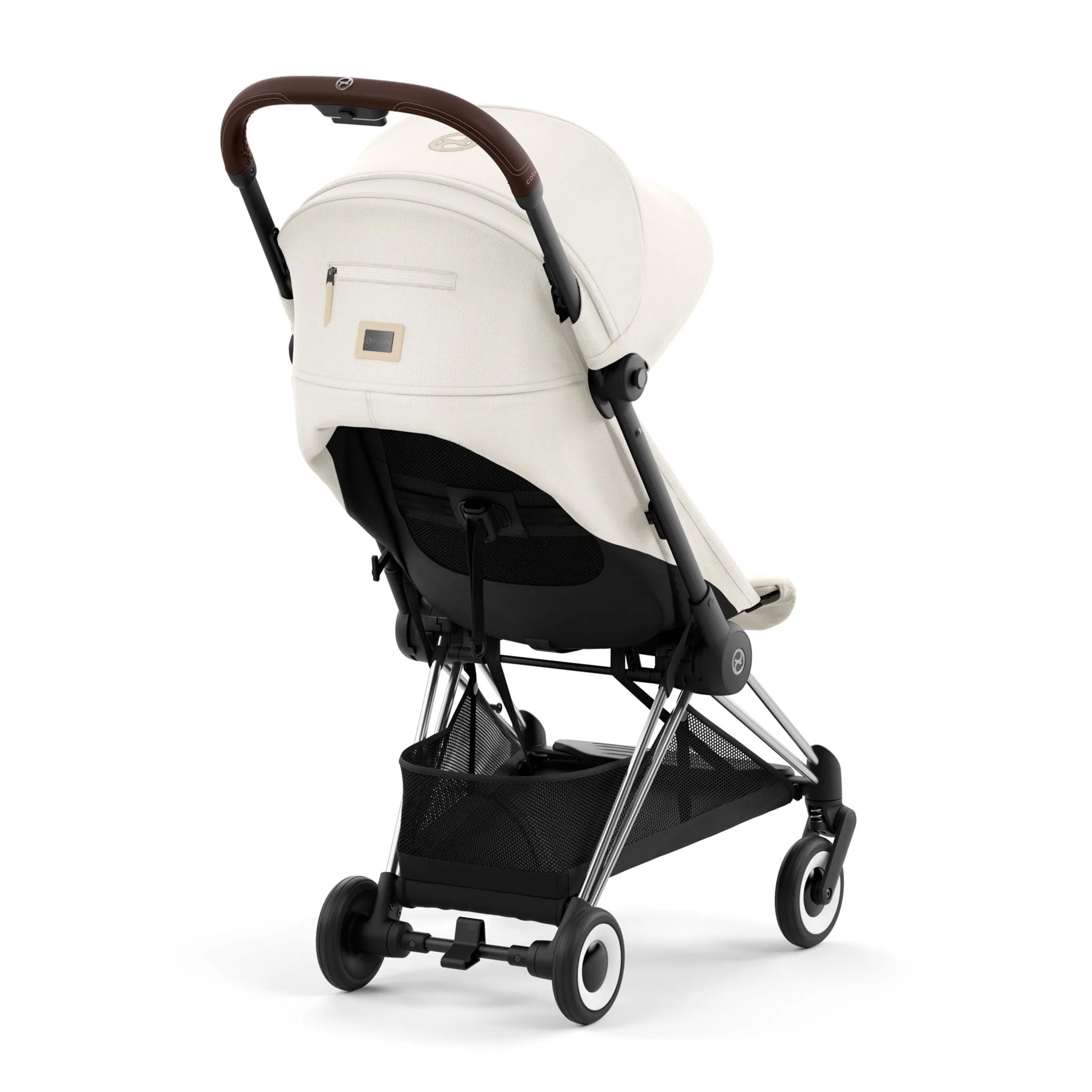Cybex Poussette Coya - Cadre chromé avec siège blanc cassé