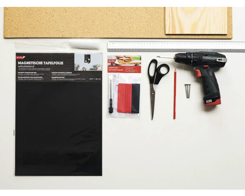 dc-fix® Magnetische Krijtbordfolie 2x DIN A3 Vellen incl. Krijt en 4 Kleine Magneten