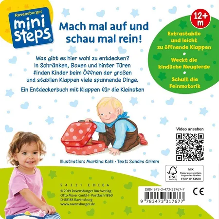 Ravensburger ministeps - Mach mal auf und schau mal rein: Mit extrastabilen Klappen