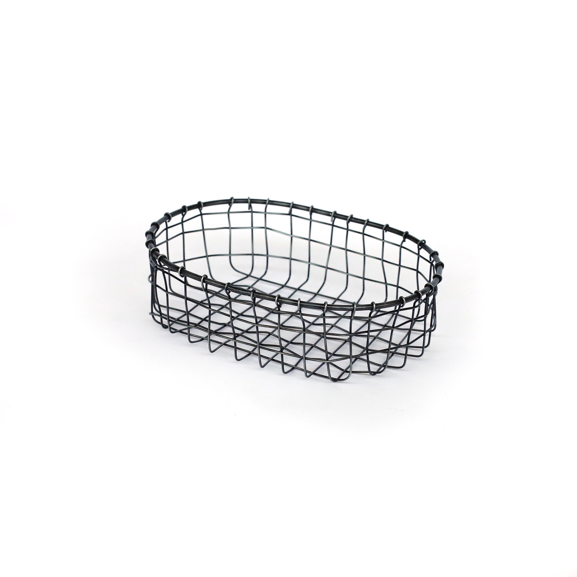 3er-Set Drahtkörbe oval von fischer's lagerhaus