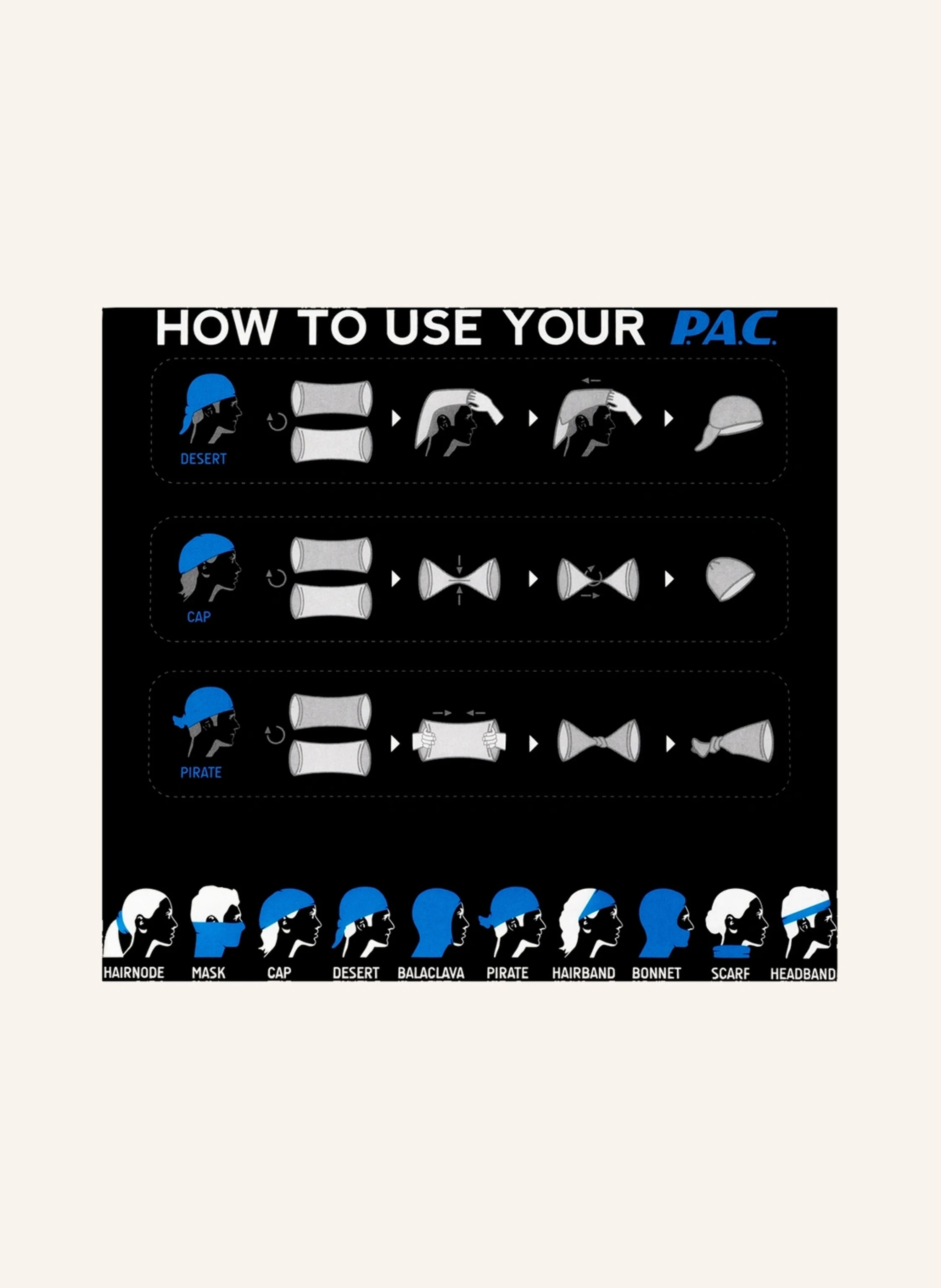P.A.C. Multifunktionstuch