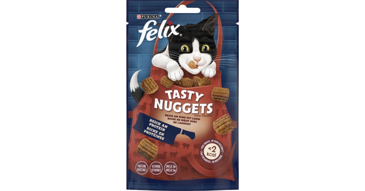 PURINA Felix Katze Tasty Nuggets Rind mit Lamm