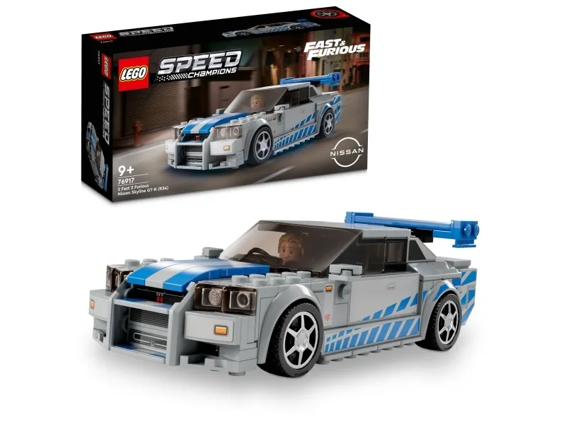 LEGO Speed Champions 76917 2 Fast 2 Furious Nissan Skyline GT-R (R34)