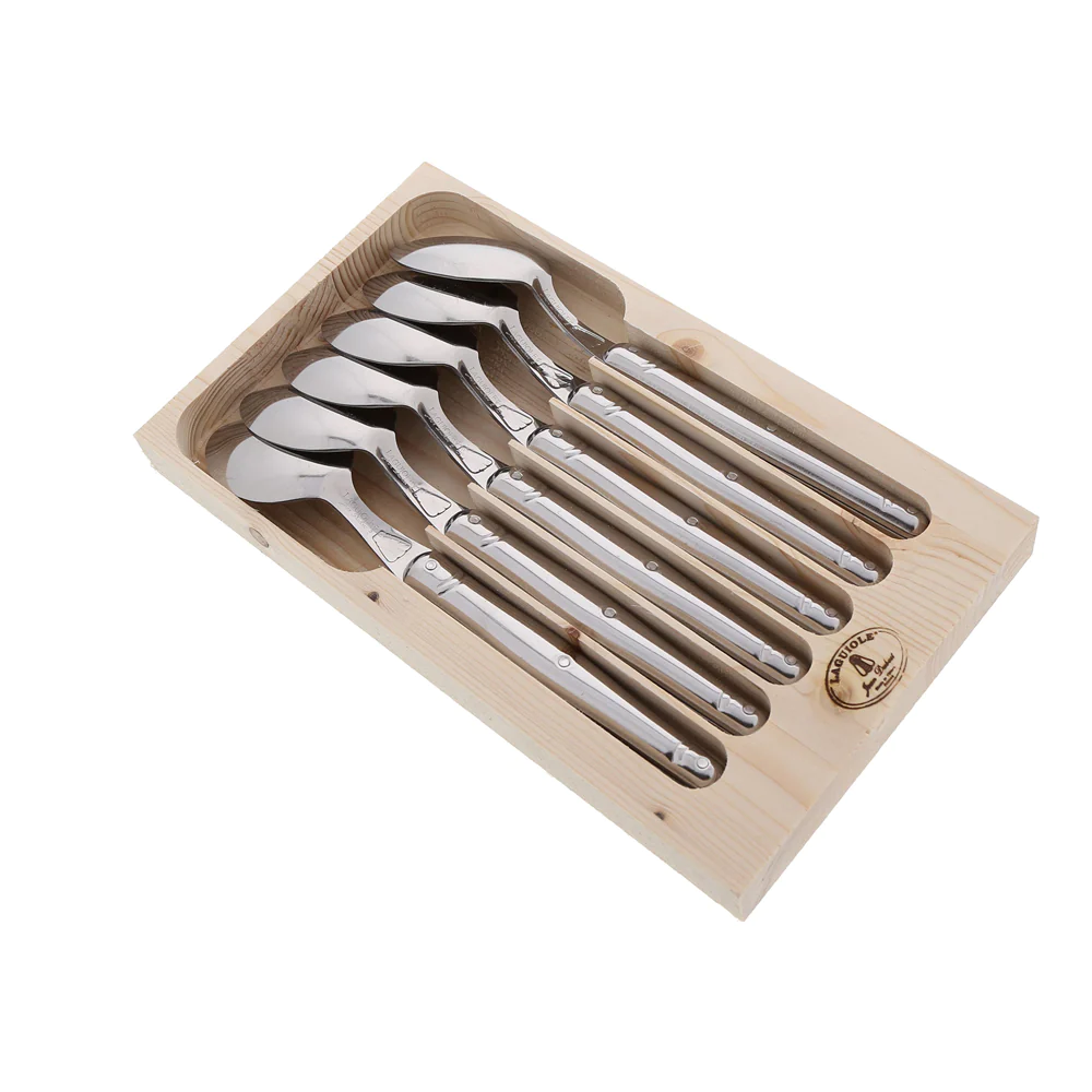 Coffret 6 cuillères de table Laguiole en inox Jean Dubost