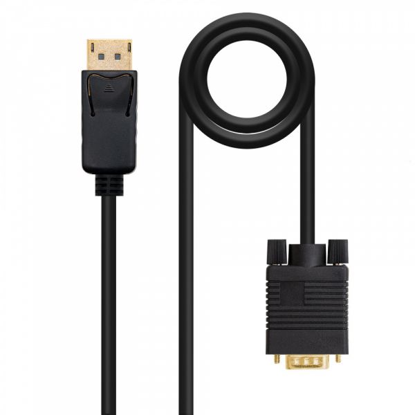 Nanocable Cabo Conversor DisplayPort para VGA Black 2m - 10.15.4402