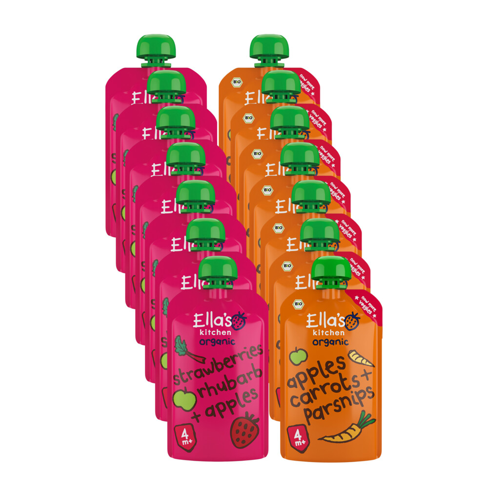 Ella's kitchen 14 stuks Knijpzakjes Pakket
