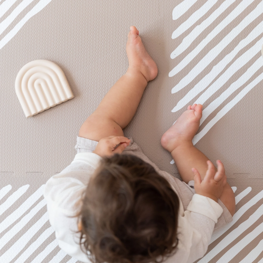 toddlekind Prettier Puzzle Spielmatte Sandy Lines Tan 120 x 180 cm