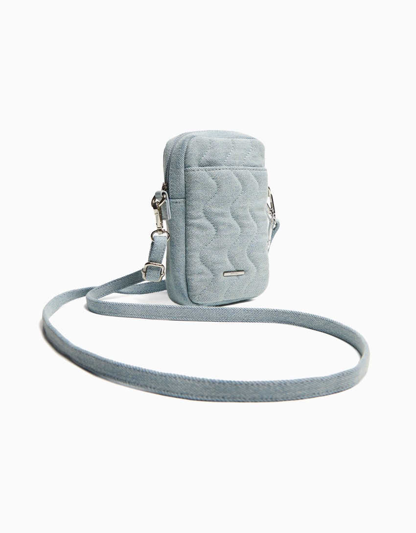 Bolsa de celular em jeans