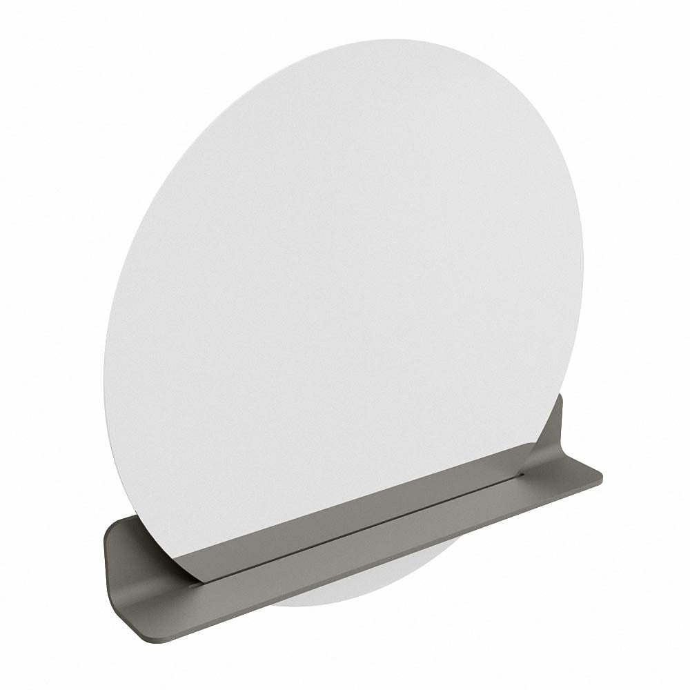 Mondiaz Spot spiegel rond Ø80cm met planchet smoke