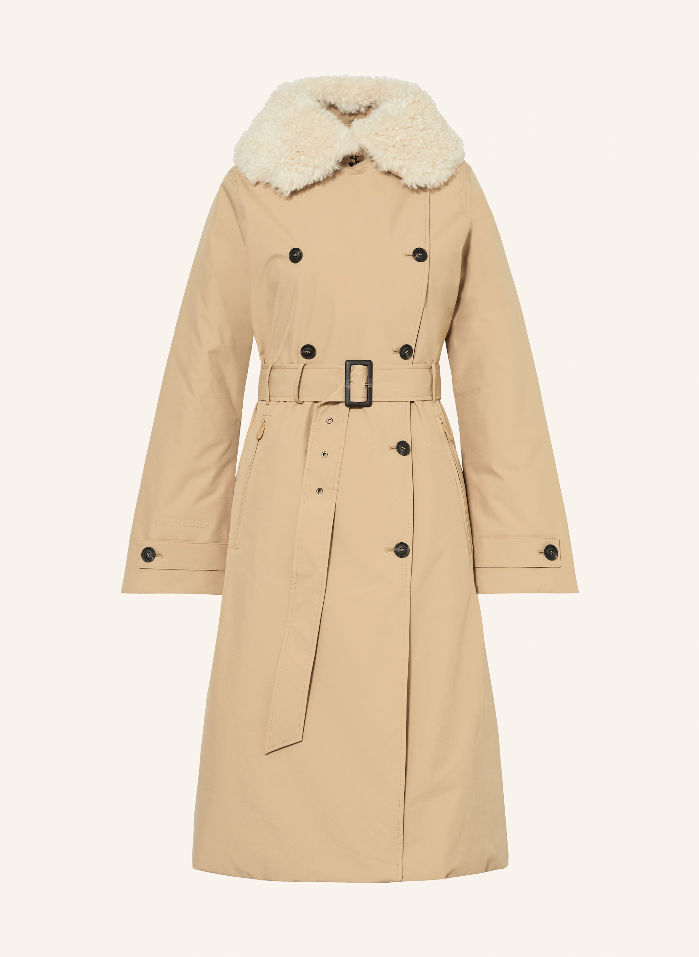 SAVE THE DUCK Trenchcoat mit abnehmbarem Kragen