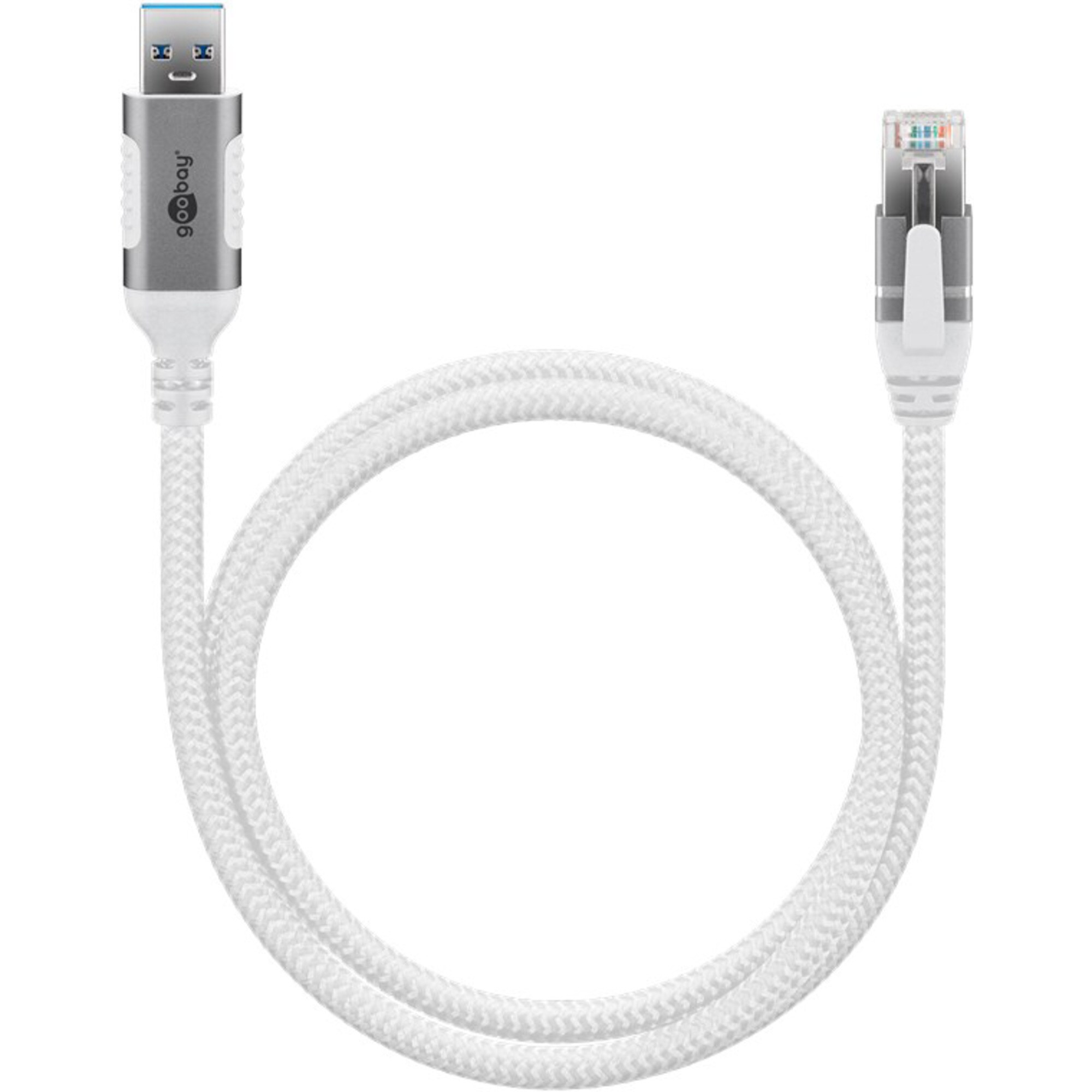 goobay LAN-Adapter Ethernet-Kabel USB-A 3.2 Gen1 Stecker > RJ-45 Stecker