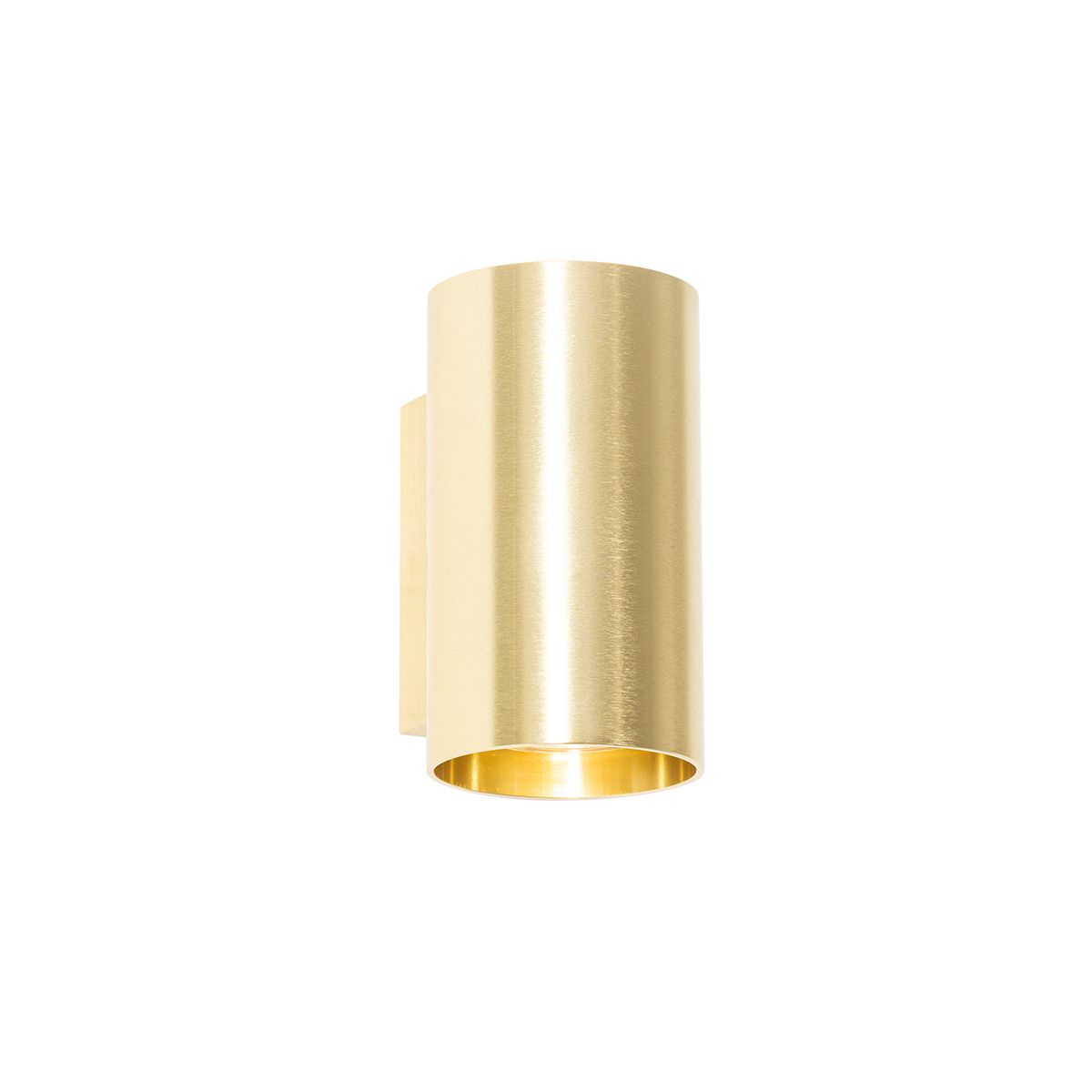 Smart wandlamp goud rond incl. 2 Wifi GU10 - Sandy