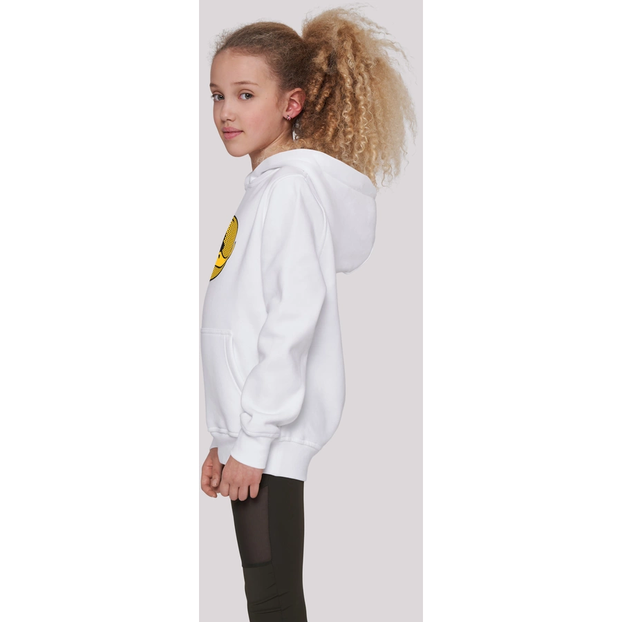 F4NT4STIC Hoodie Looney Tunes Daffy Duck Dotted Cartoon Logo weiß