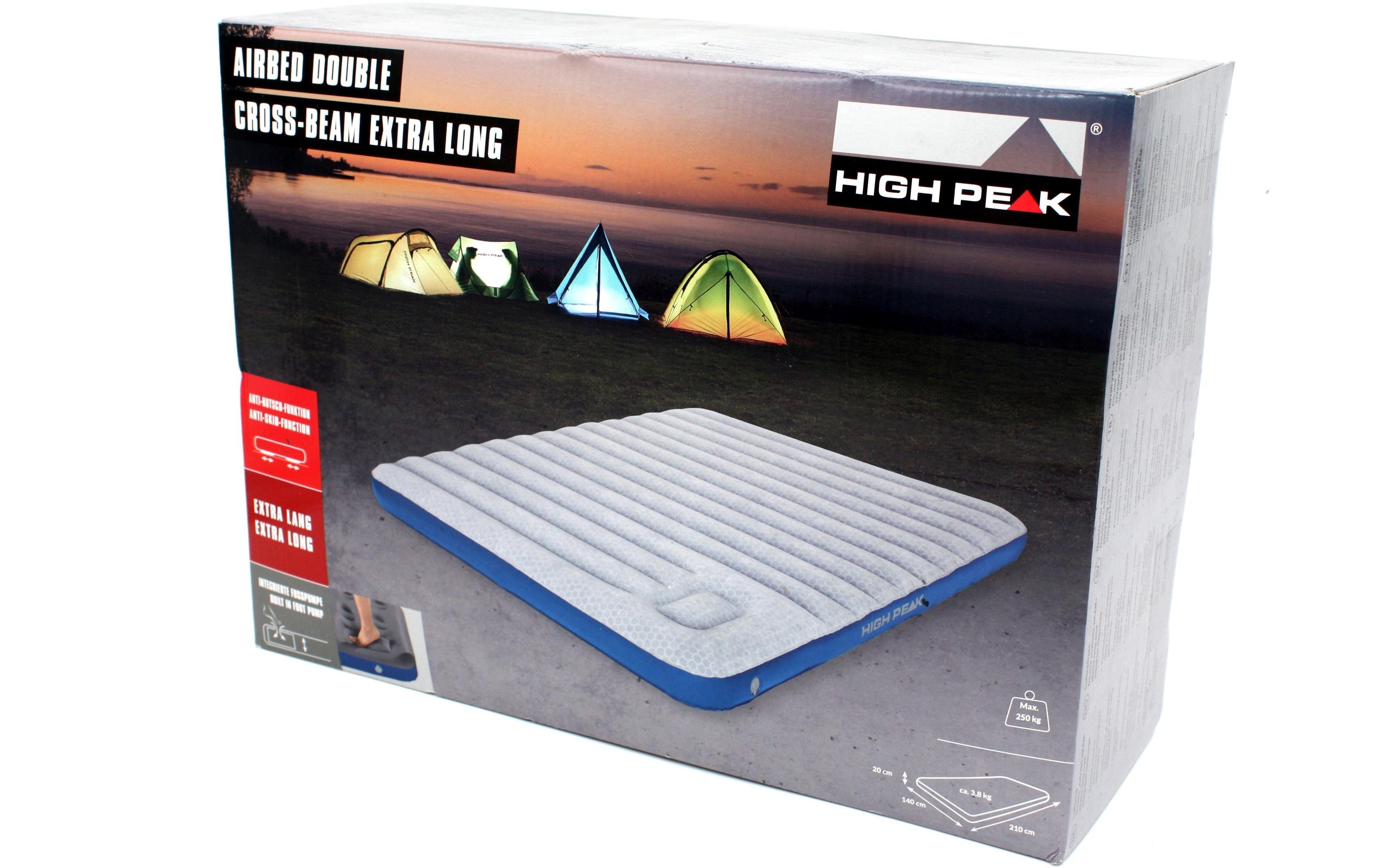 Luftbett Cross Beam Single Extra Long, 210 x 140 x 20 cmLanges Luftbett ideal für Camping und als Gästebett