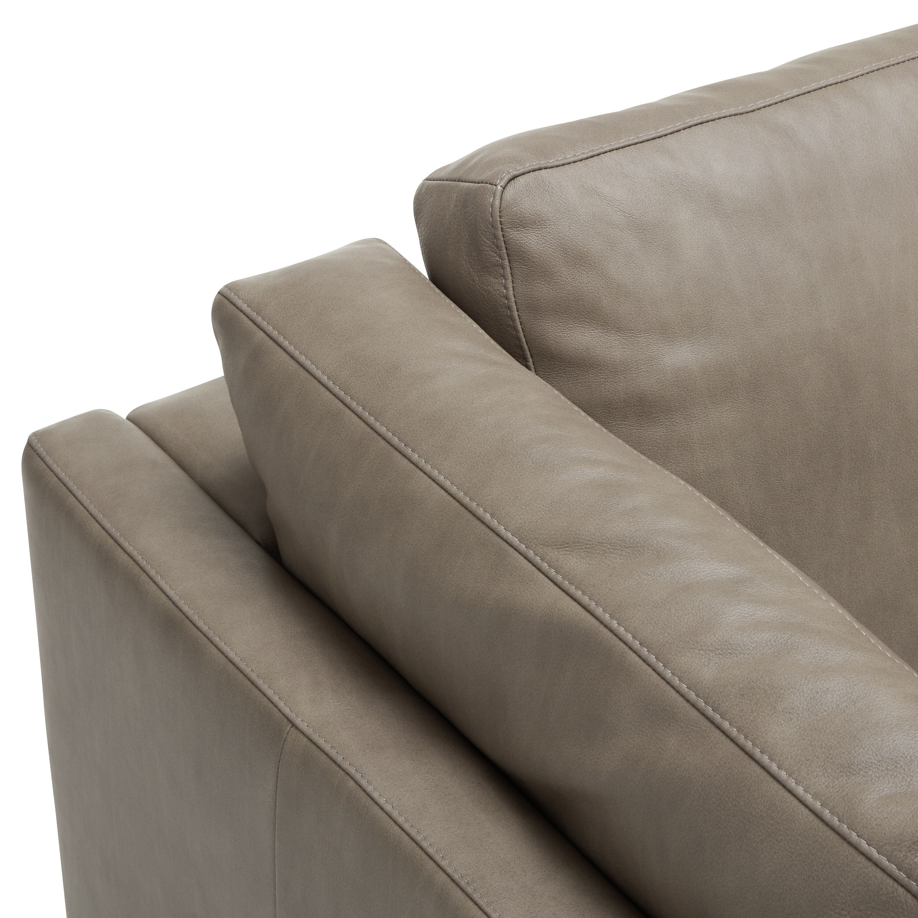 BOVINA Sessel - Taupe / B: 132.0 cm x T: 94.0 cm x H: 79.0 cm