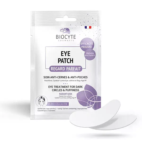 Adesivo para Olhos Biocyte - Tratamento Anti-Olheiras e Anti-Inchaço - Cuidado Perfeito para a Área dos Olhos - Pacote com 2 Adesivos