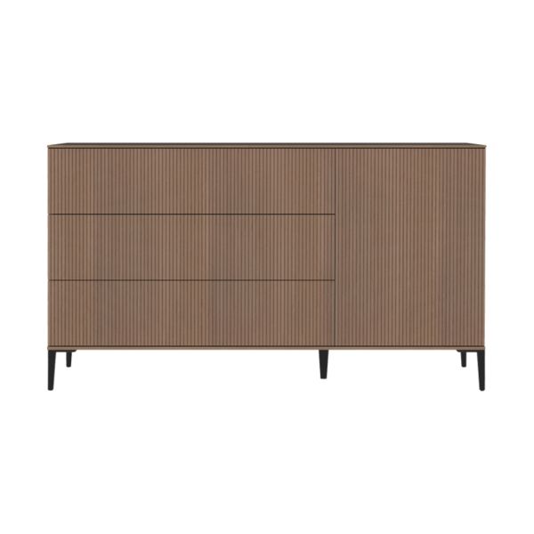 Kidsmill Levi Commode XL - Ronde Poot - Walnoot