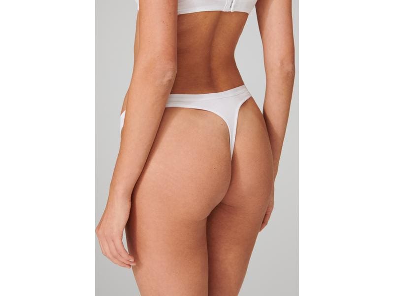 SCHIESSER String Damen 2-er Pack, Weiss, XS Weisse Strings für Damen