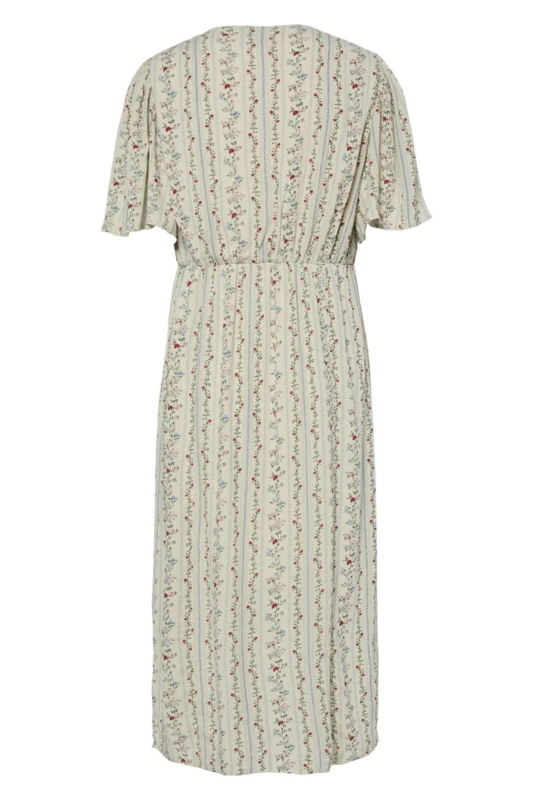 Pieces Pctaitlyn Ss V-Neck Midi Dress