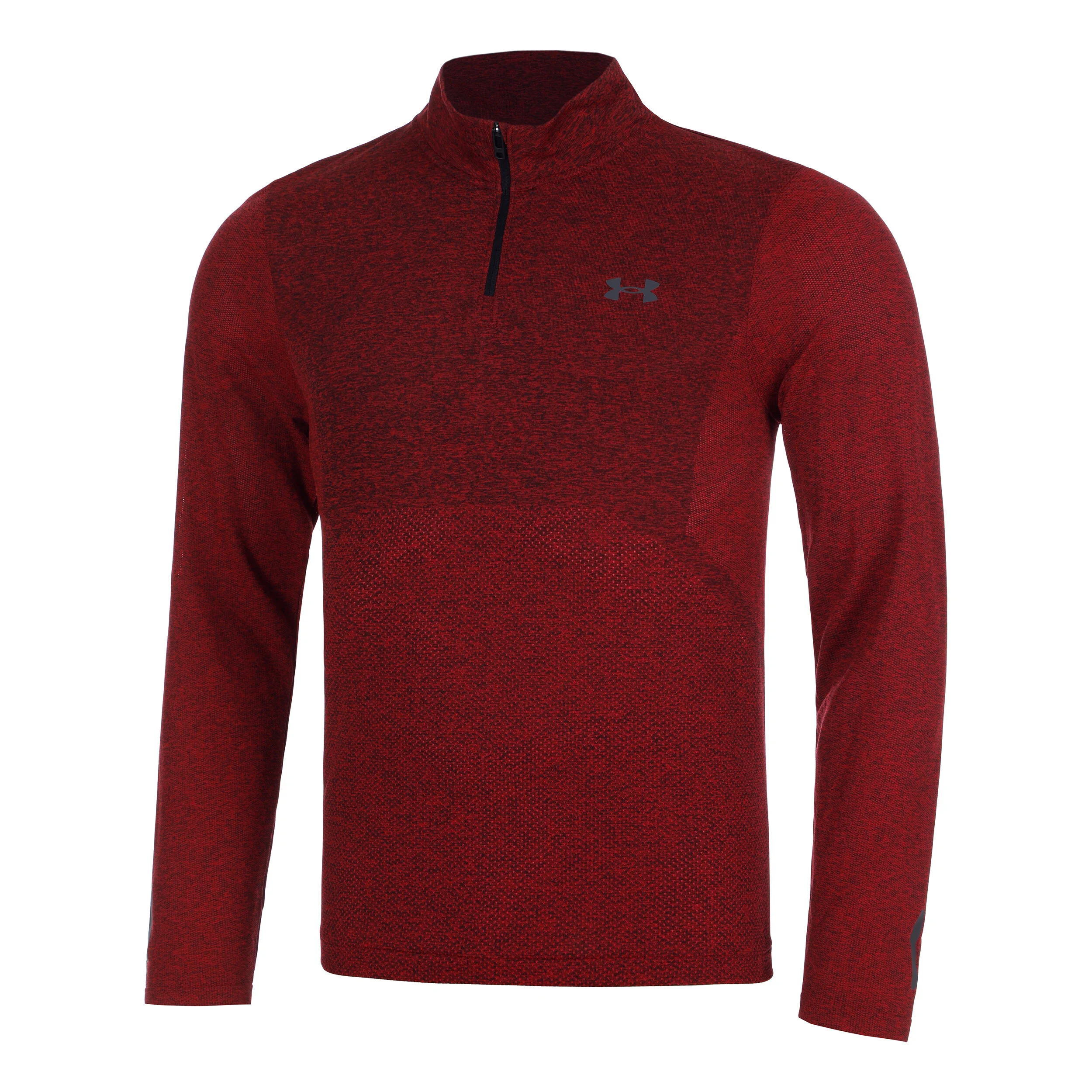 Under Armour Seamless Stride 1/4 Zip Haut Manches Longues Hommes - Rouge