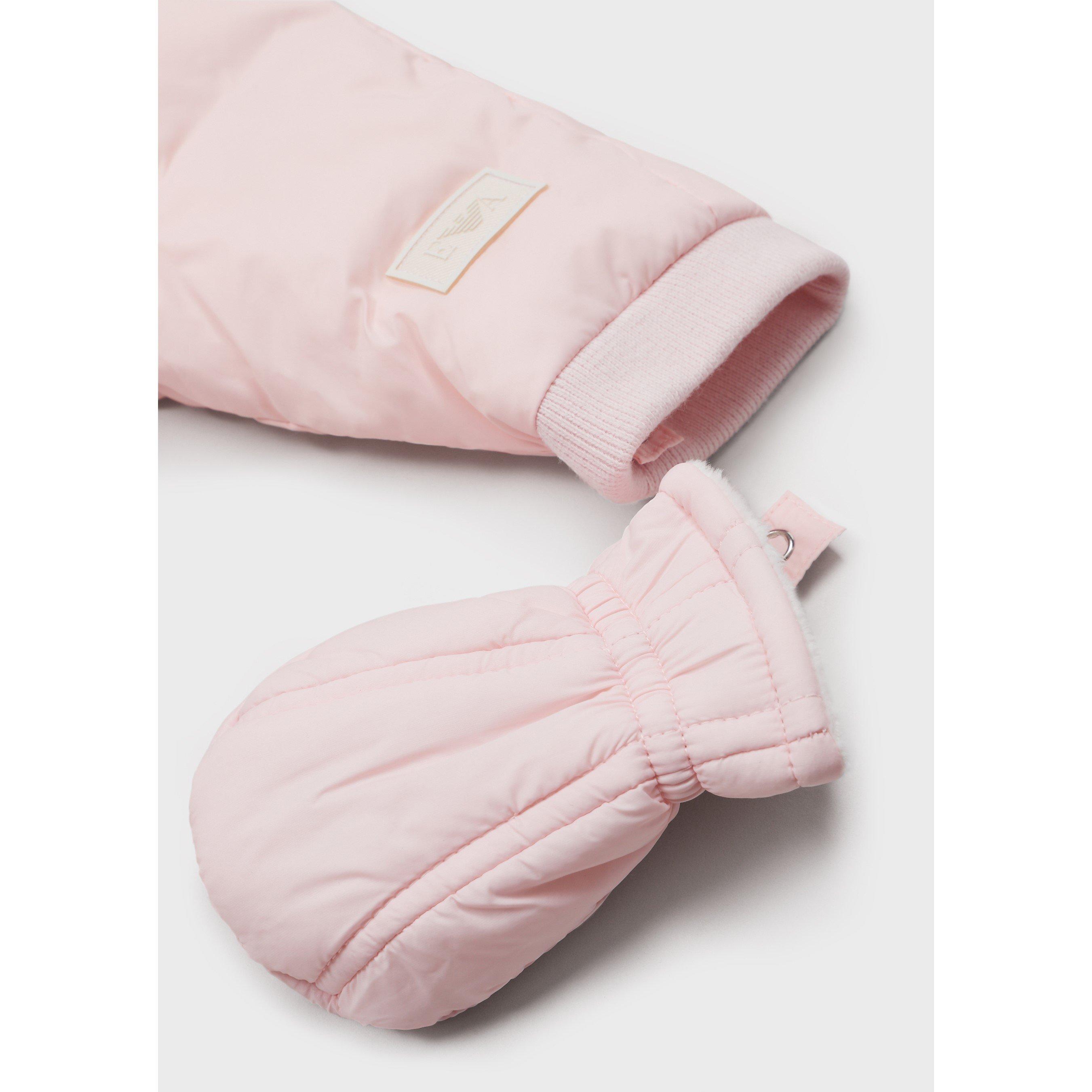 Emporio Armani Pramsuit with mittens and hat Babies