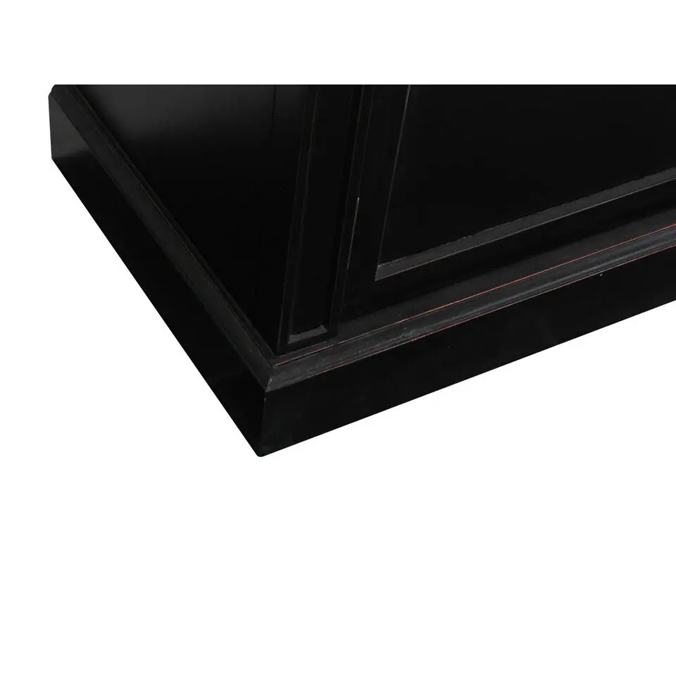 Hioshop Servieskast Mozart zwart dressoir met opzet