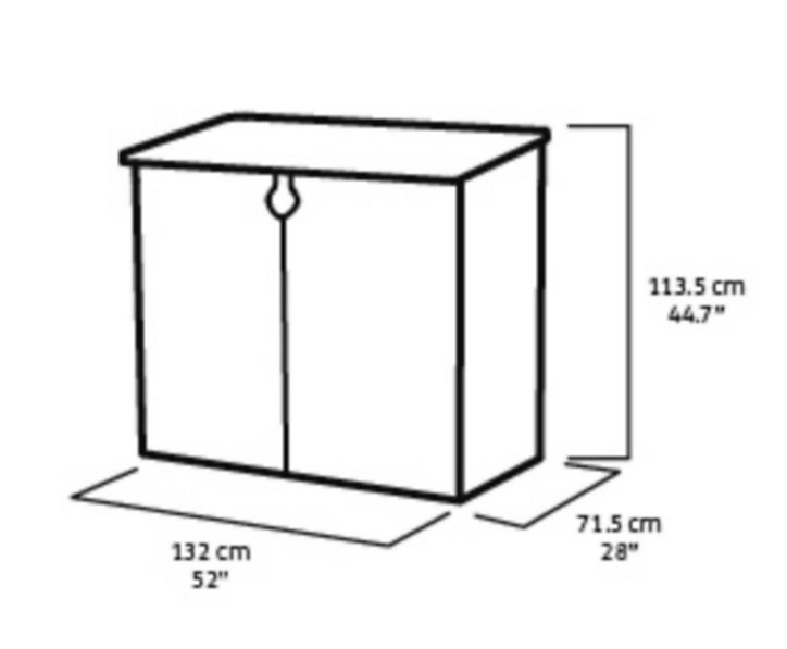 Armoire de rangement ou abri poubelles polypropylène Keter Store It Out Midi gris 845 L