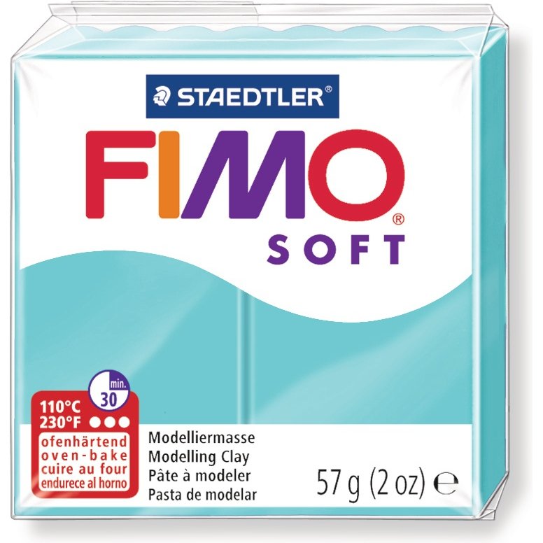 Pâte à modeler fimo soft coloris menthe pain 57g