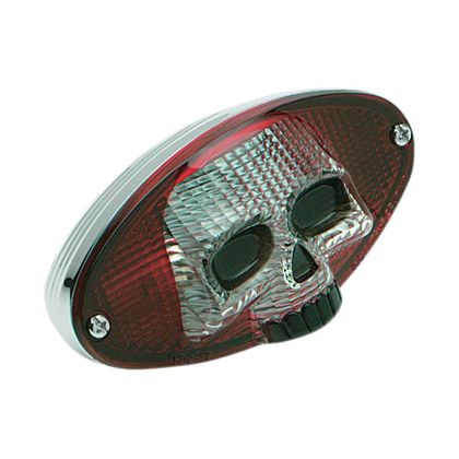 Feux arrière Drag Specialties Universal Oval Skull Universel - Gris