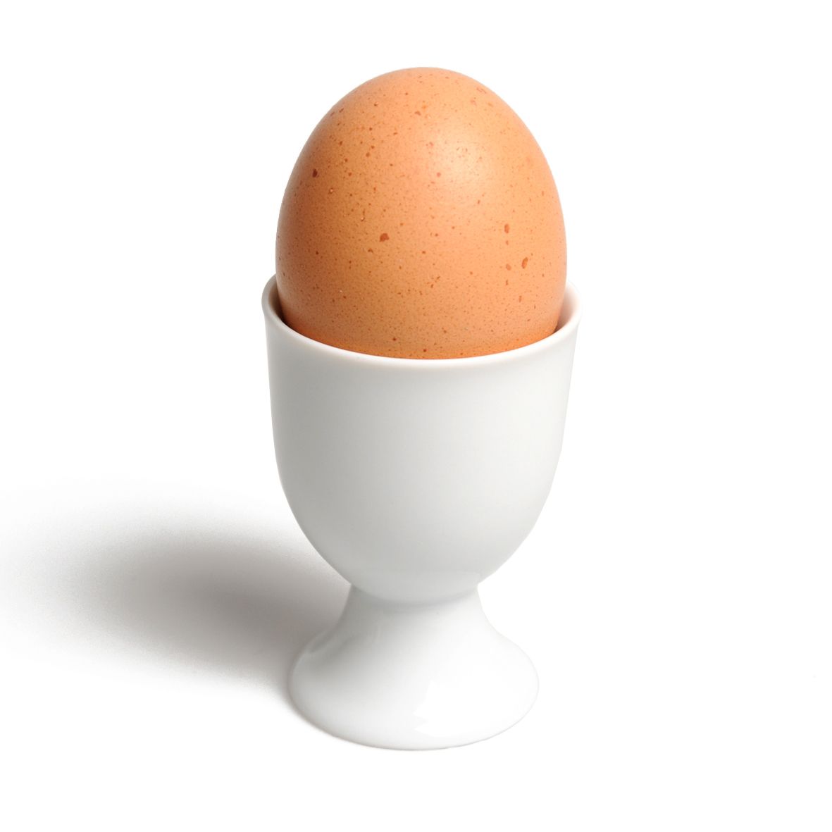 Eierdopje op voet, porselein