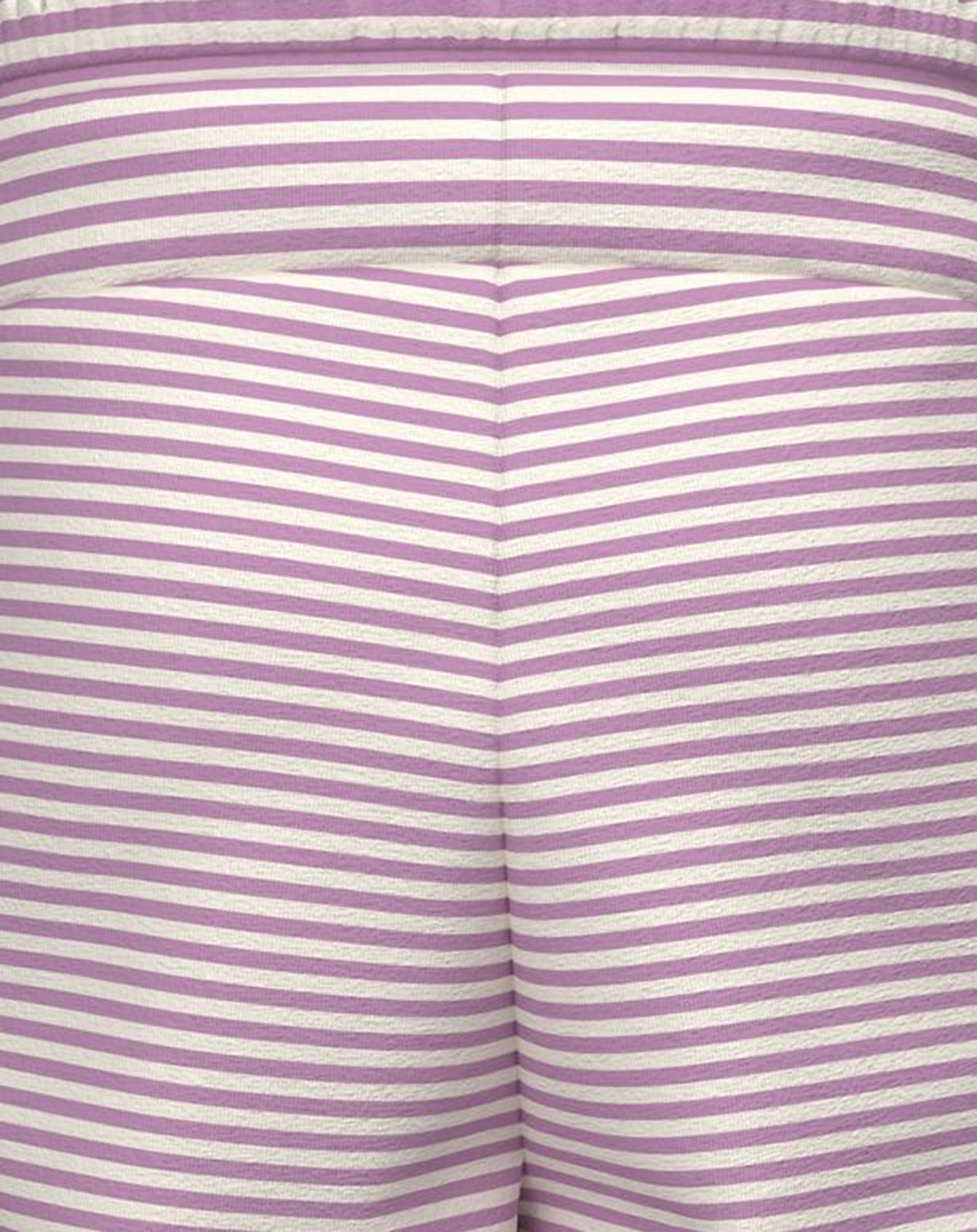 Jerseyhose NMFFANN gestreift in smoky grape