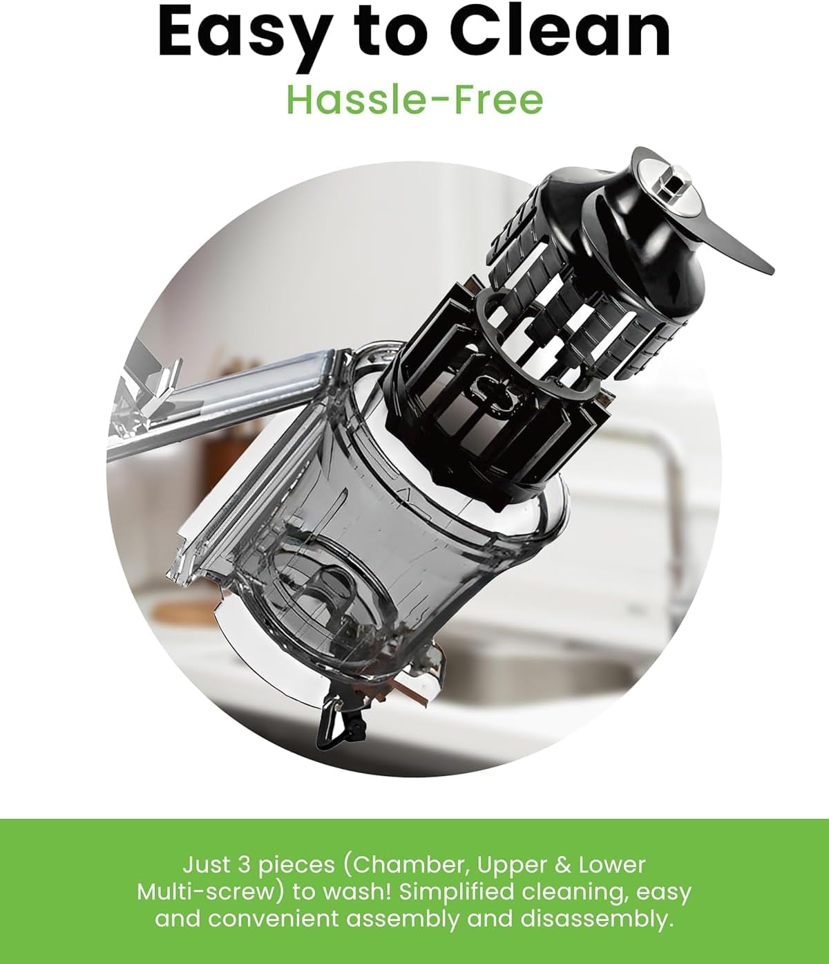 Hurom H400 Slow Juicer | Entsafter Gemüse & Obst | 2L Mega Hopper | Leiser Motor | BPA-frei | 15 Jahre Garantie | Einfache Reinigung | Hochwertige Saftpresse| Grau