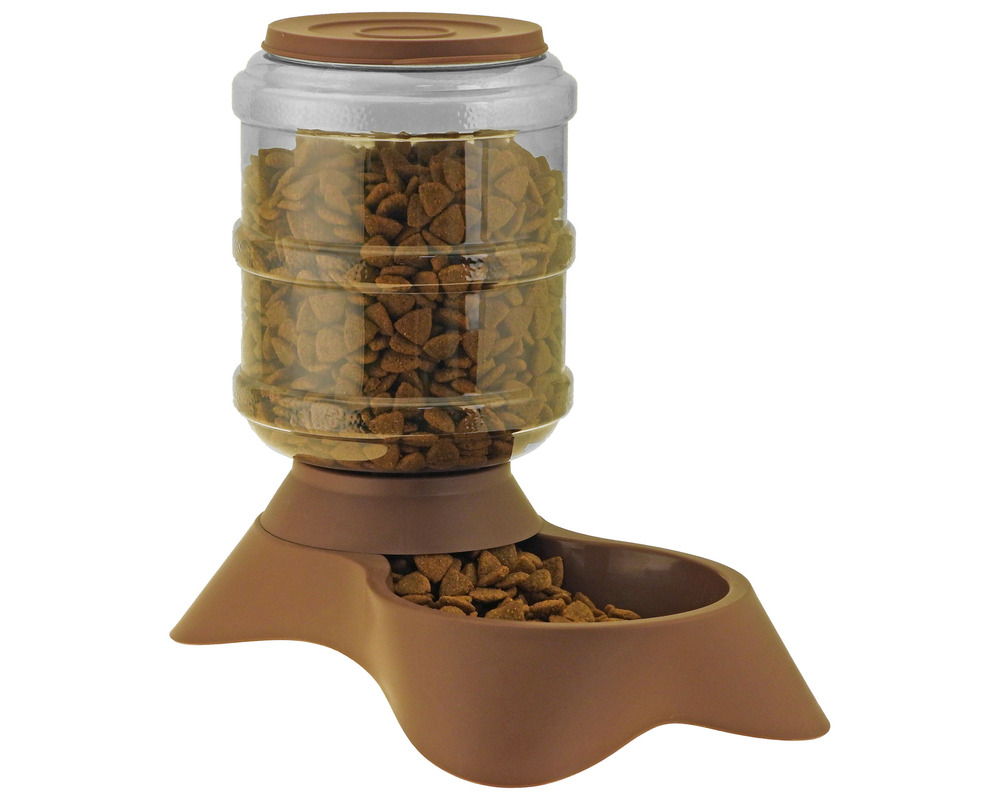 Distributeur de croquettes chien chat 2 kg • gamelle à réserve
