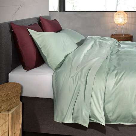 Dekbedovertrek Satinado - Foam Green